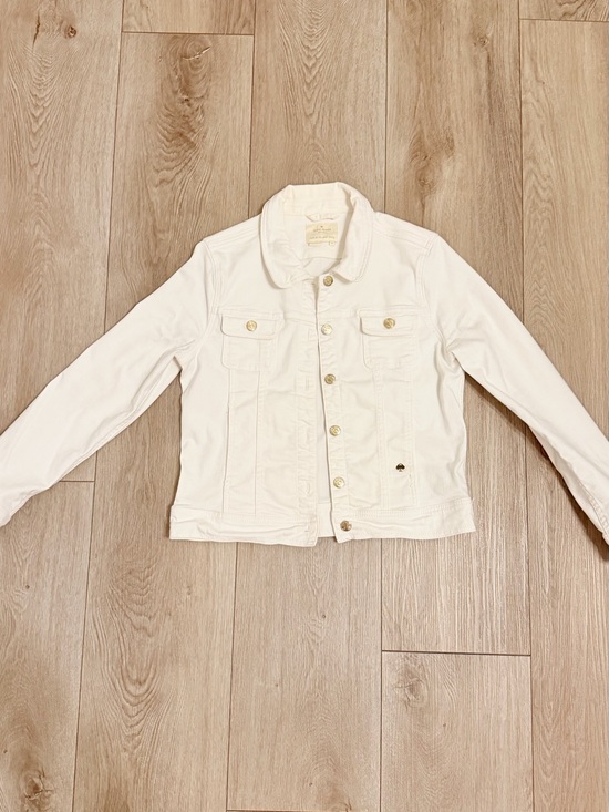 kate spade Jackets & Blazers - kate spade White Jacket with Gold Logo
